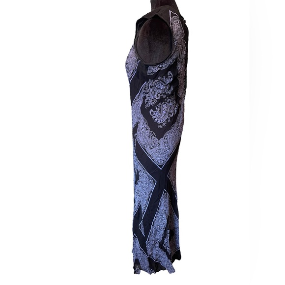 Paradise NY Vintage Y2K Hippie Eclectic Boho Witchy Paisley Floral Maxi Dress - Picture 6 of 8